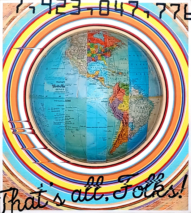 September 2025: Maxfield Strauss - Mixed Media with Scholastic Globes