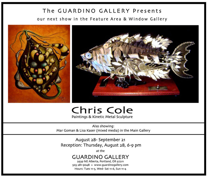 September 2008: Chris Cole Paintings & Kinetic Metal Sculpture