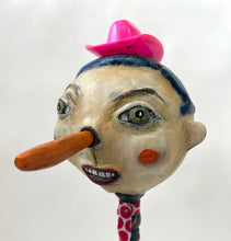 Load image into Gallery viewer, 108. Pink Hat Folk Art Rattle
