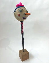 Load image into Gallery viewer, 108. Pink Hat Folk Art Rattle
