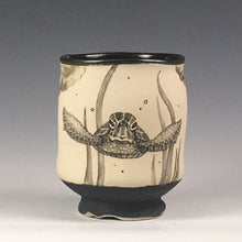 Load image into Gallery viewer, 118. Painted Yunomi, Critters Asking to Stay
