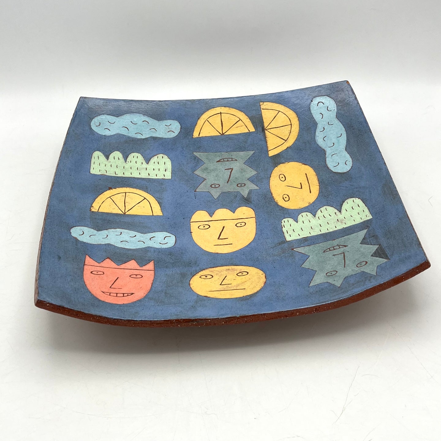 127. Color Stencil Platter