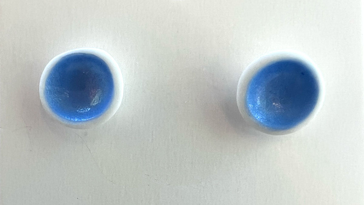 136. Blue Stud Earring