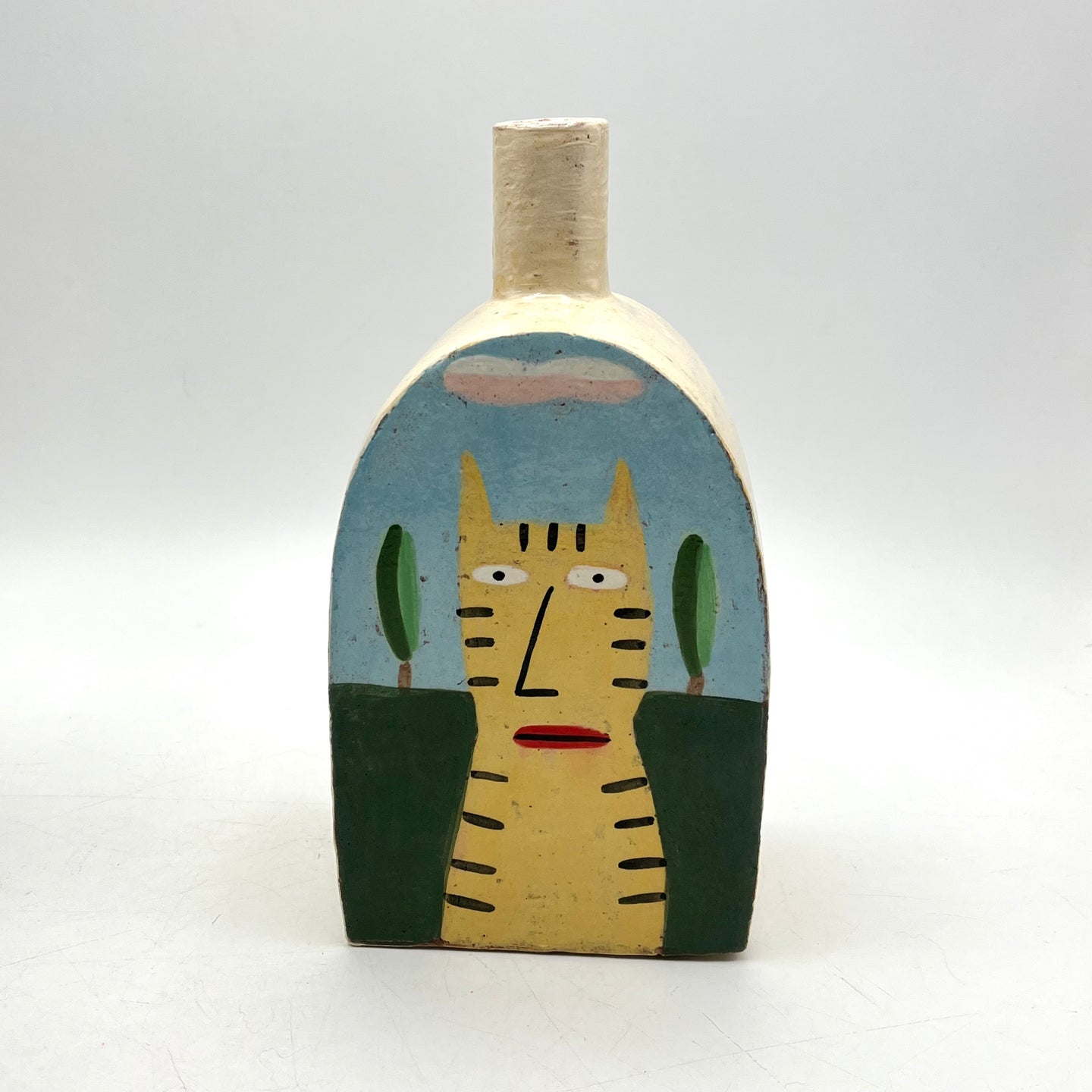 138. Yellow Cat Bottle