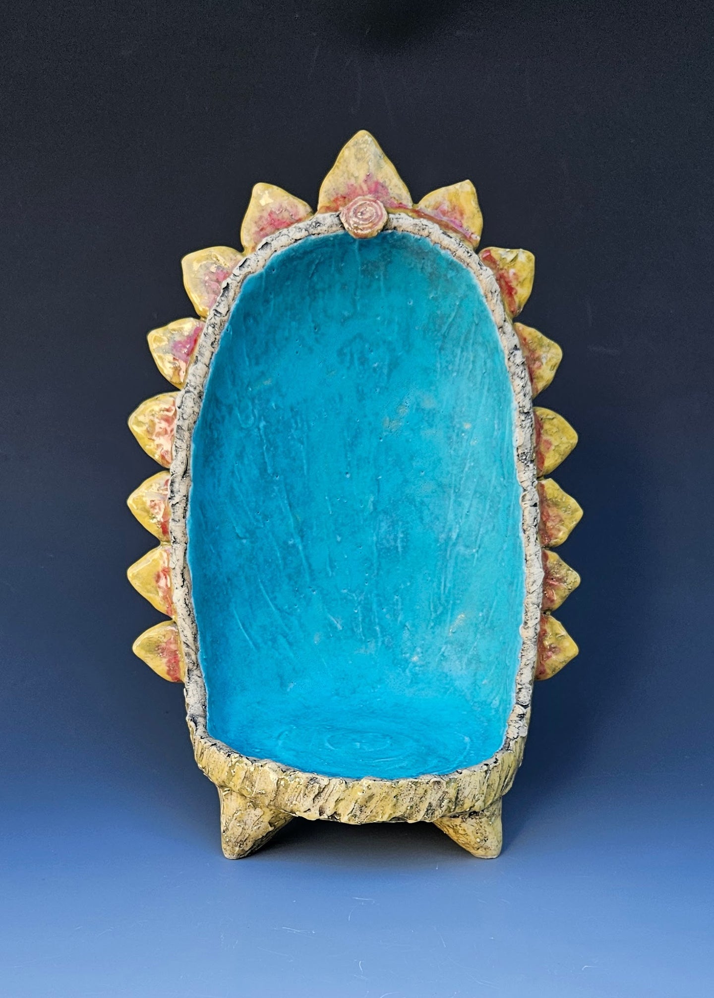 150. Large Blue and Yellow Altar 