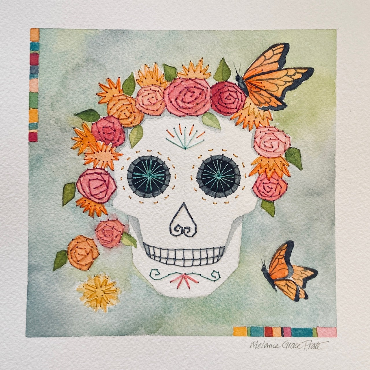 1. Skull & Butterflies