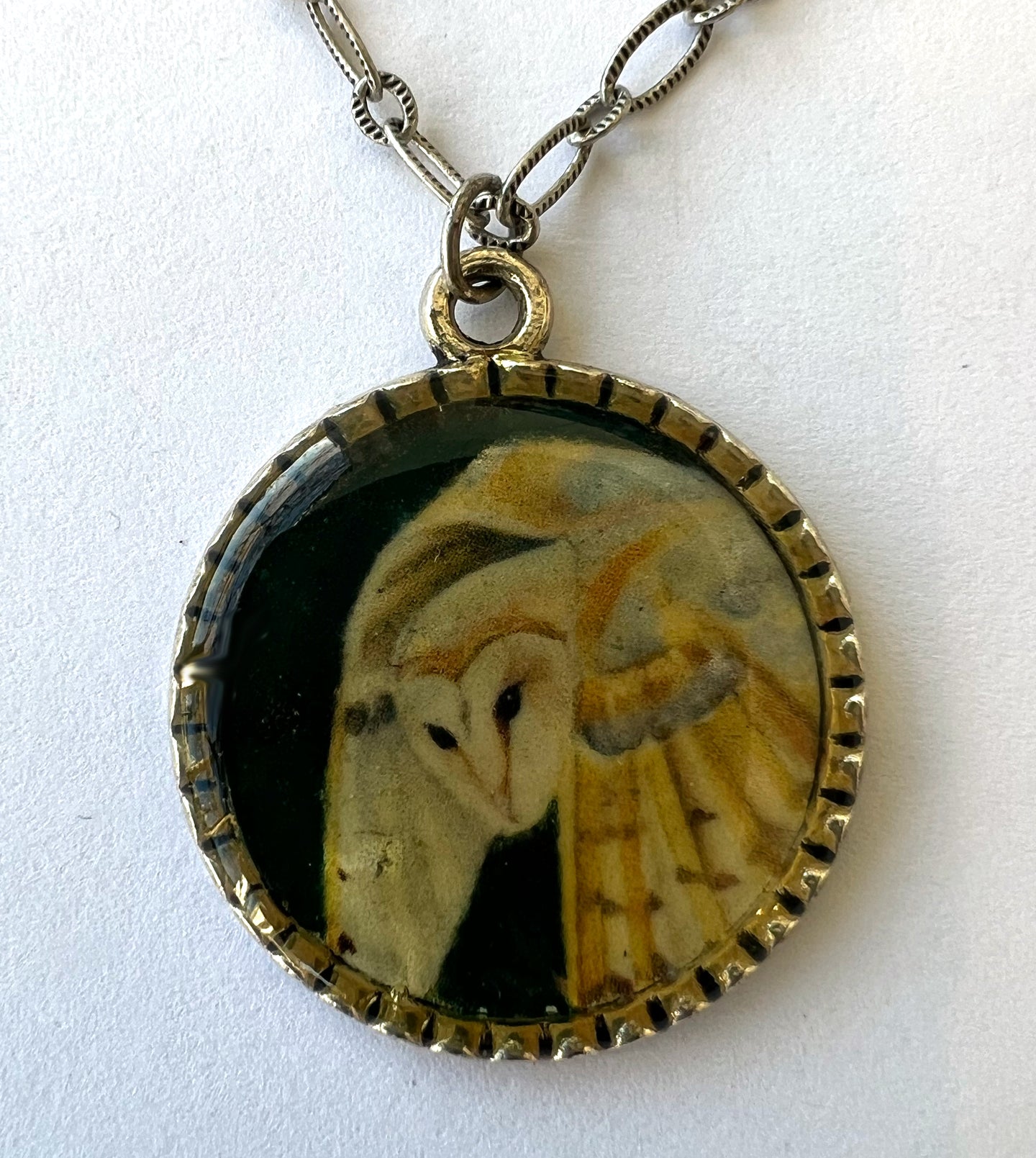 24-14. Barn Owl Necklace