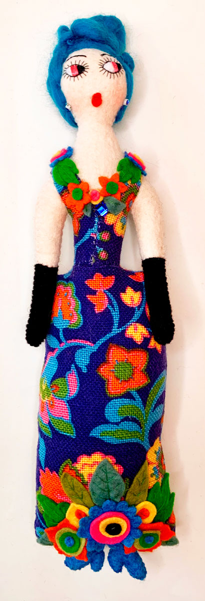 24. Flora In Dark Blue