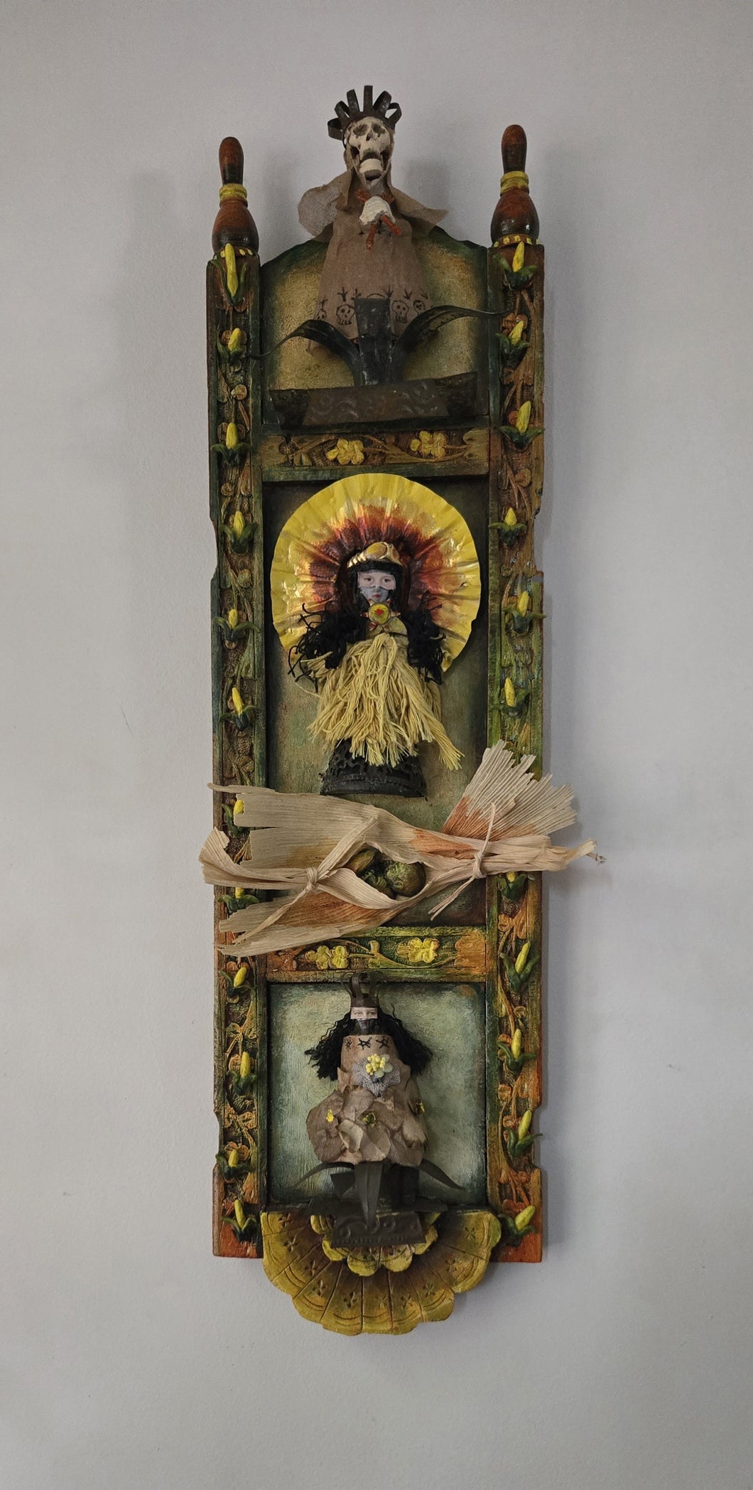 37.  The Three Faces of Chicomecoatl-Aztec Goddess of Corn and Sustenance