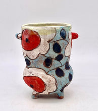 Load image into Gallery viewer, 393. Jade Vase w/white flowers
