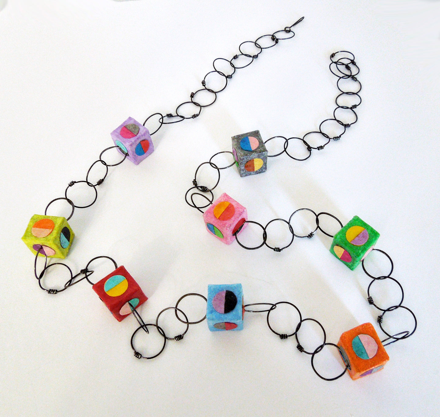 4. Color Theory Circles Necklace