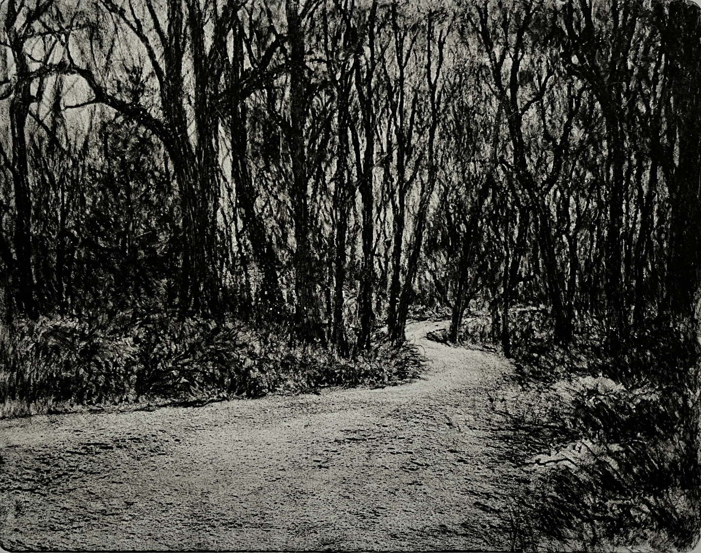 5. The Gravel Road Monotype (Framed)