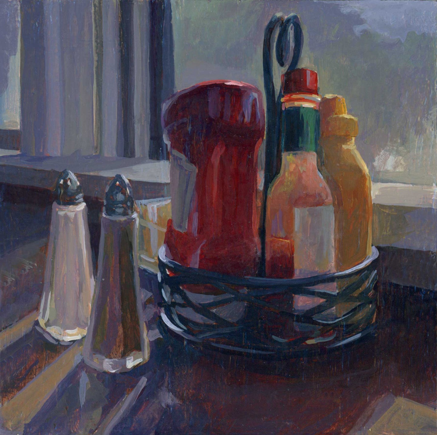 82. Diner Condiments by the Window