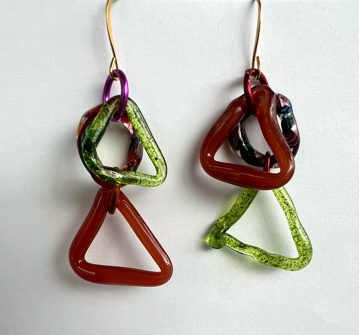 56. Lamp Work Earring