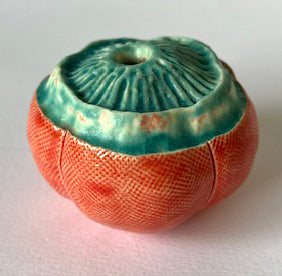 33-23 Red and Blue Sea Pod Vase