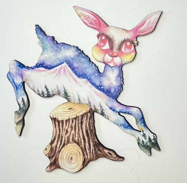 87.  “Mountain Deer” Ornament