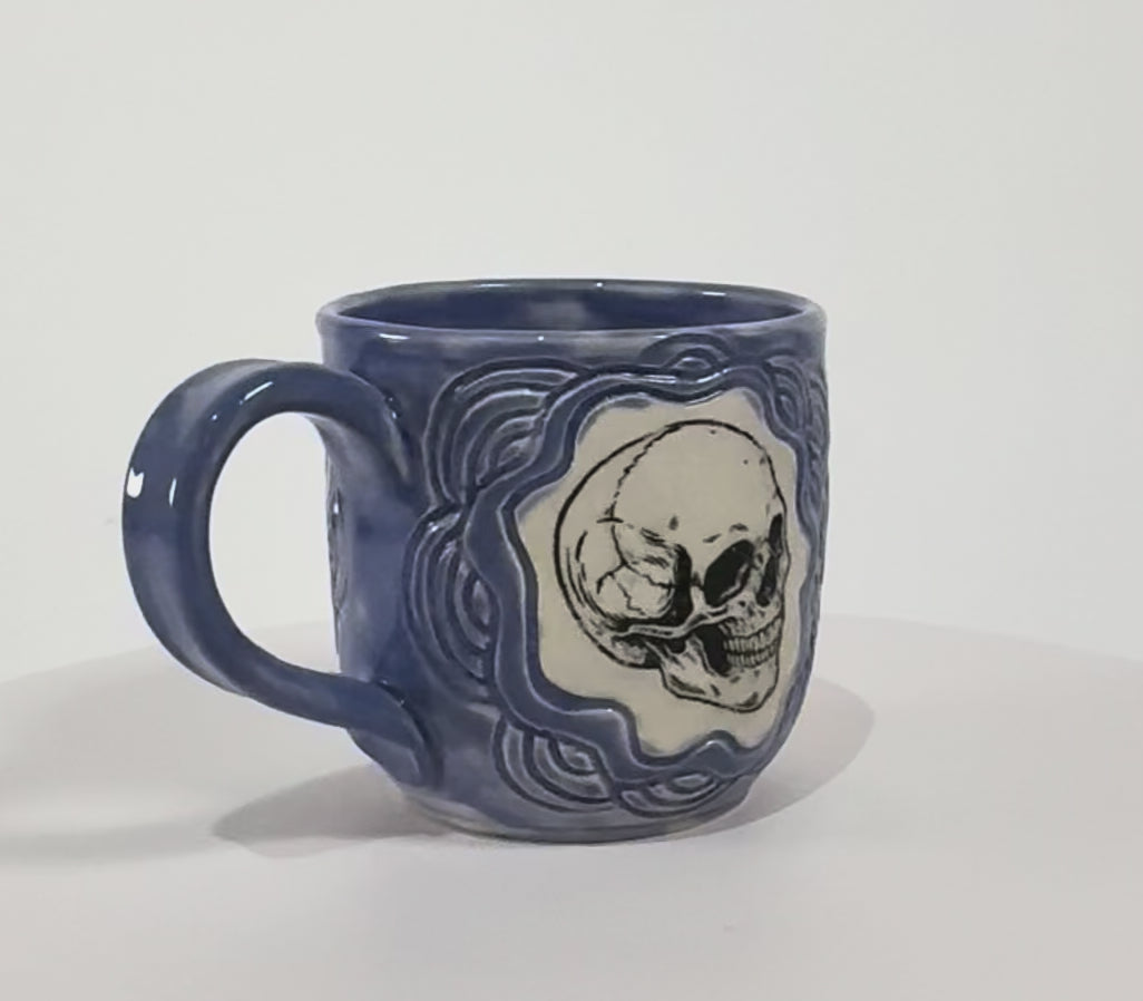 57. Underglaze Transfer Skull