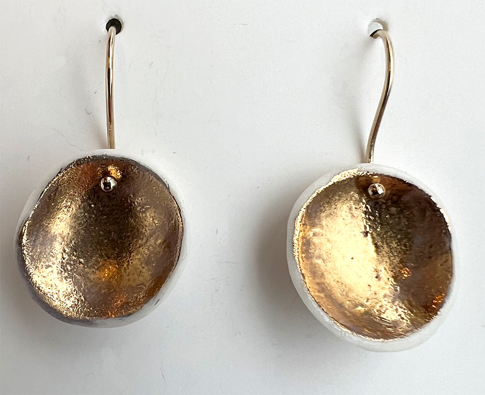 1-22. Gold Dot (medium) Earring