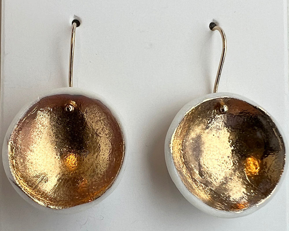 2-22. Gold Dot (Large) Earring