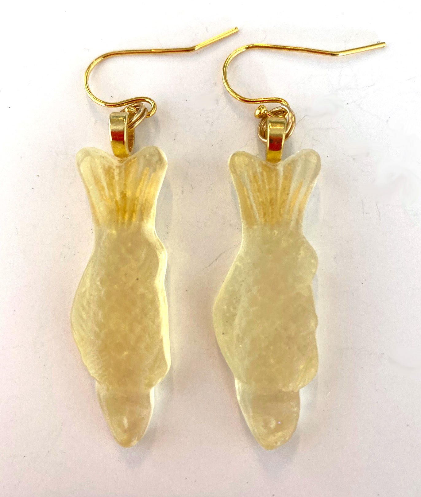 24. Hot Glass Swedish Fish Earring (Pineapple)