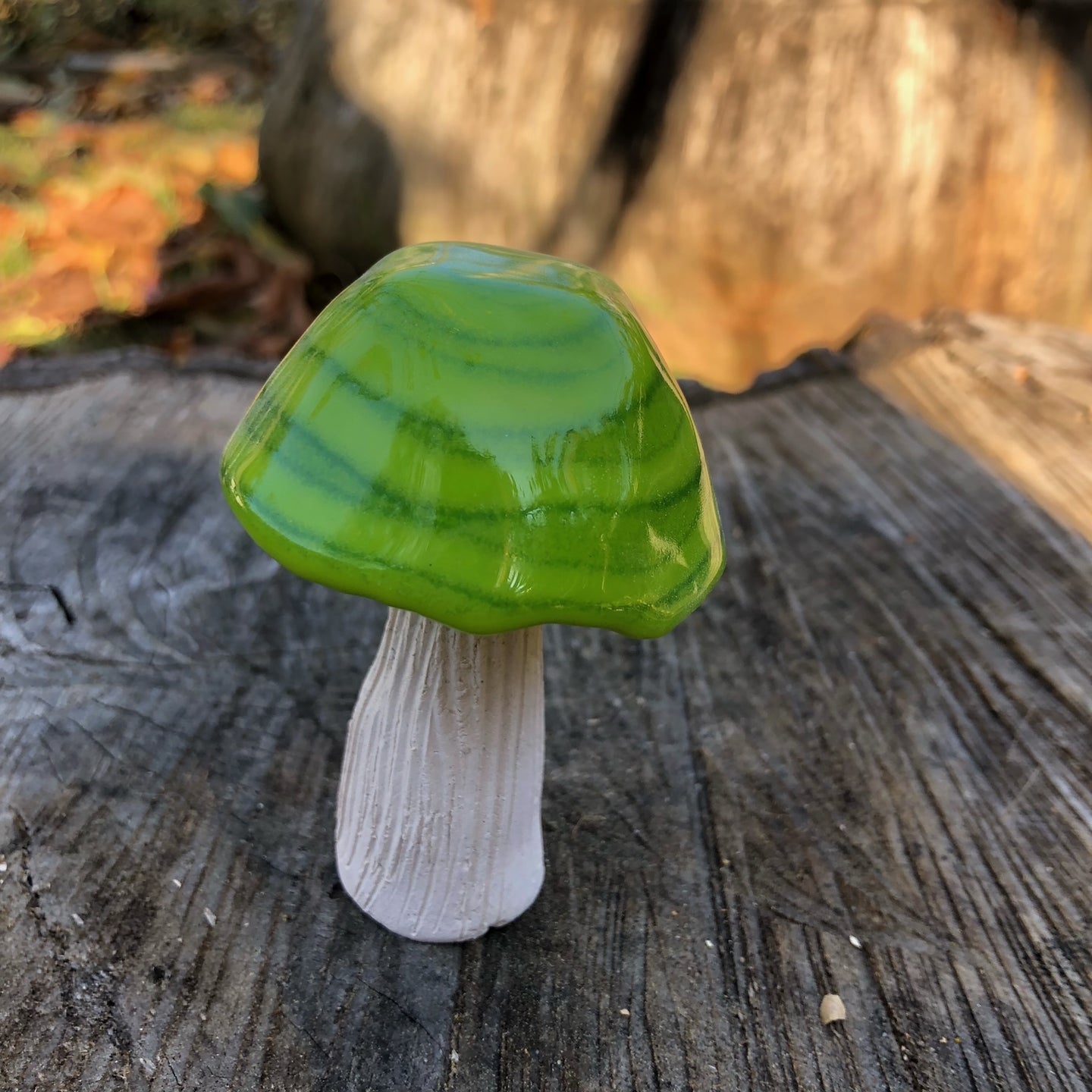 36. Mushroom Lime Green