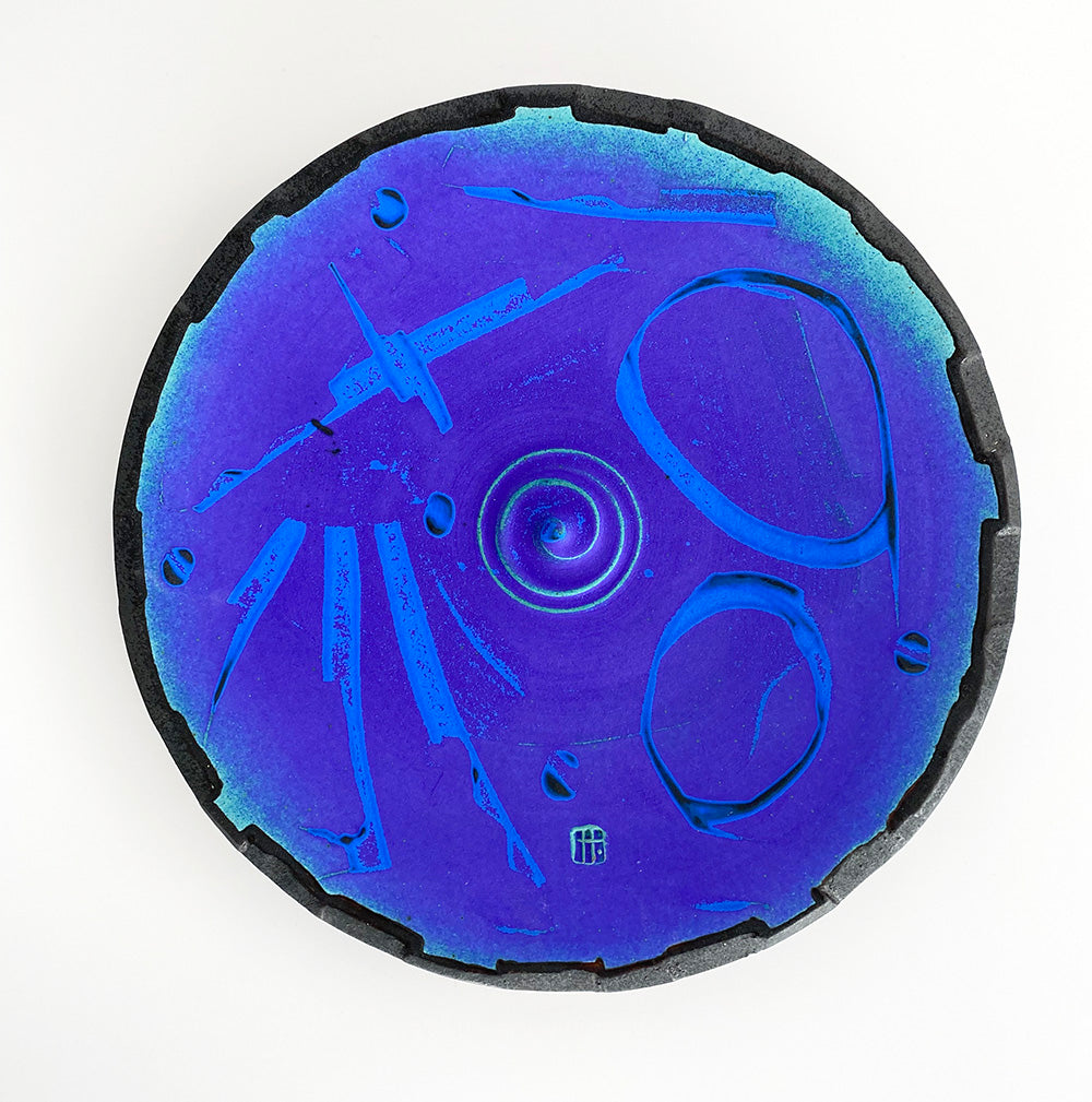 50. Purple Blue Platter