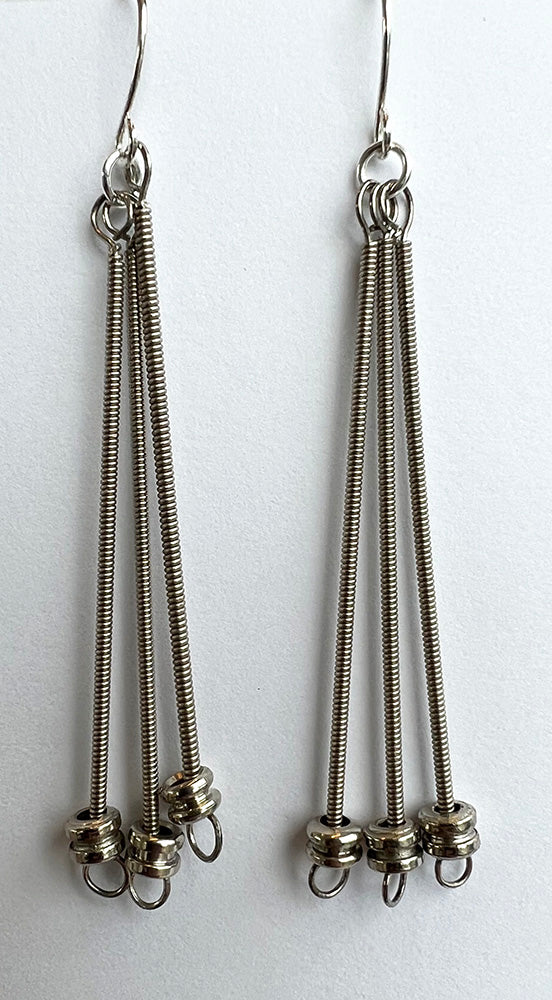 62. Stainless Steel Guitar Wire String Earring