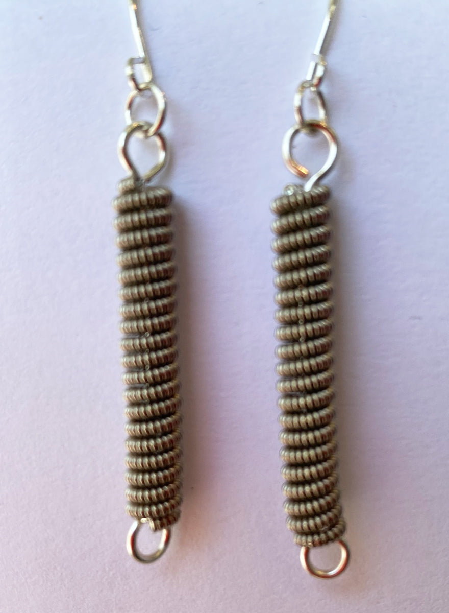 40. Stainless Steel Guitar Wire Earring
